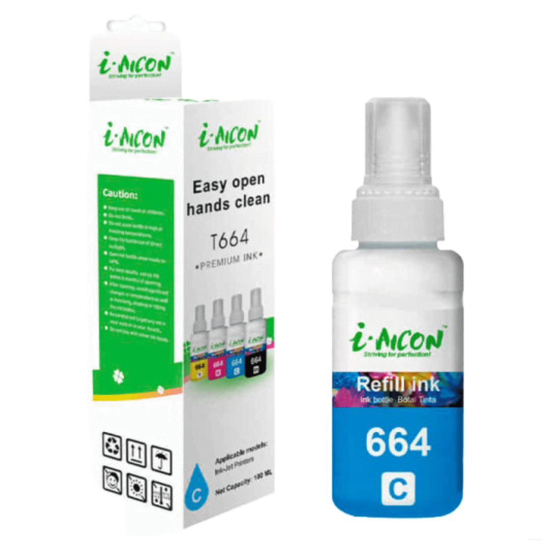 Tinta i-aicon 664 para Epson Cyan