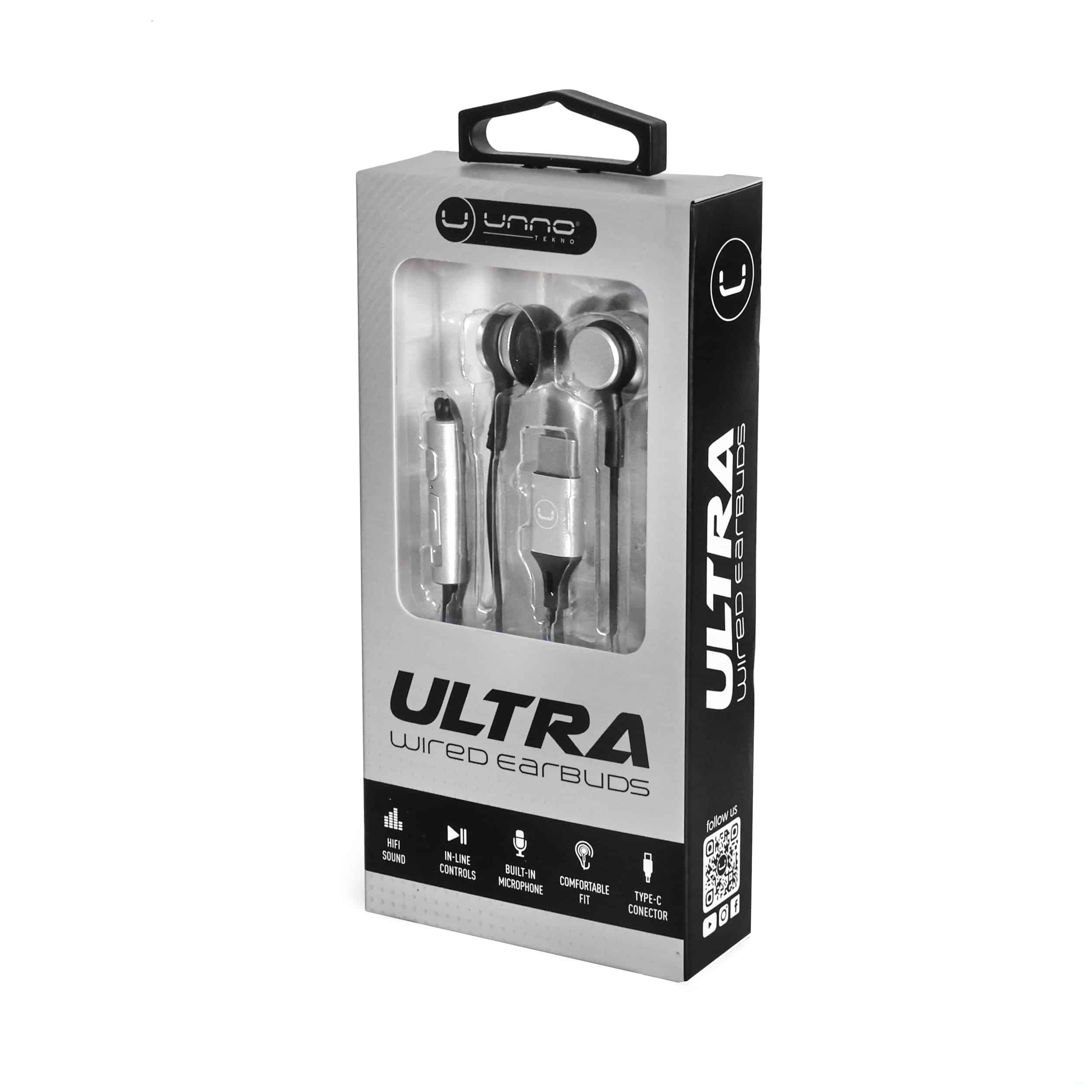 Audífonos Ultra Wired Earbuds Tipo C UNNO