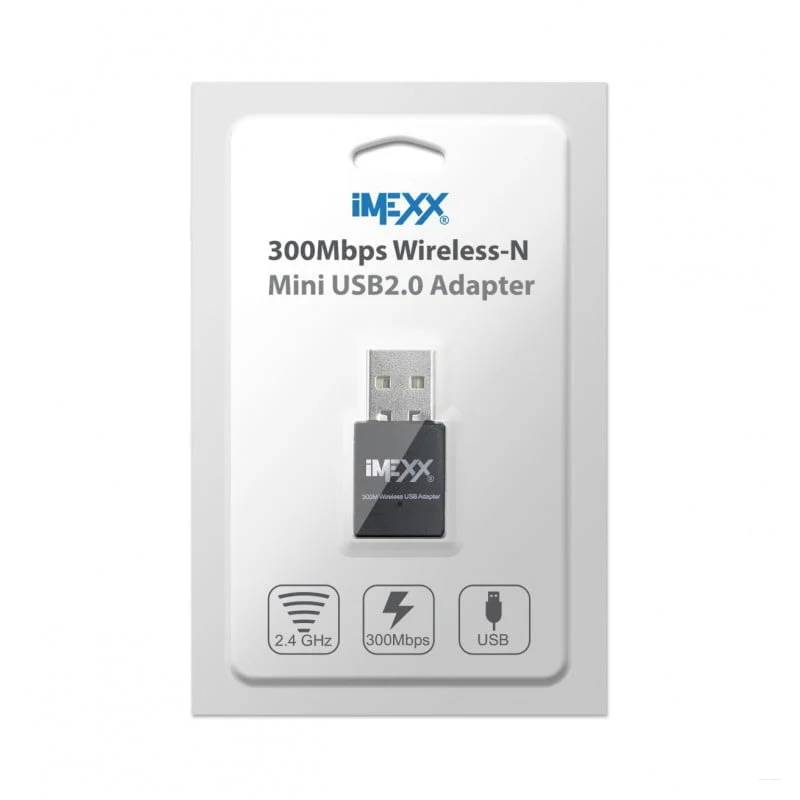 Dongle WiFi USB 2.0 Wireless 300Mbps IMEXX